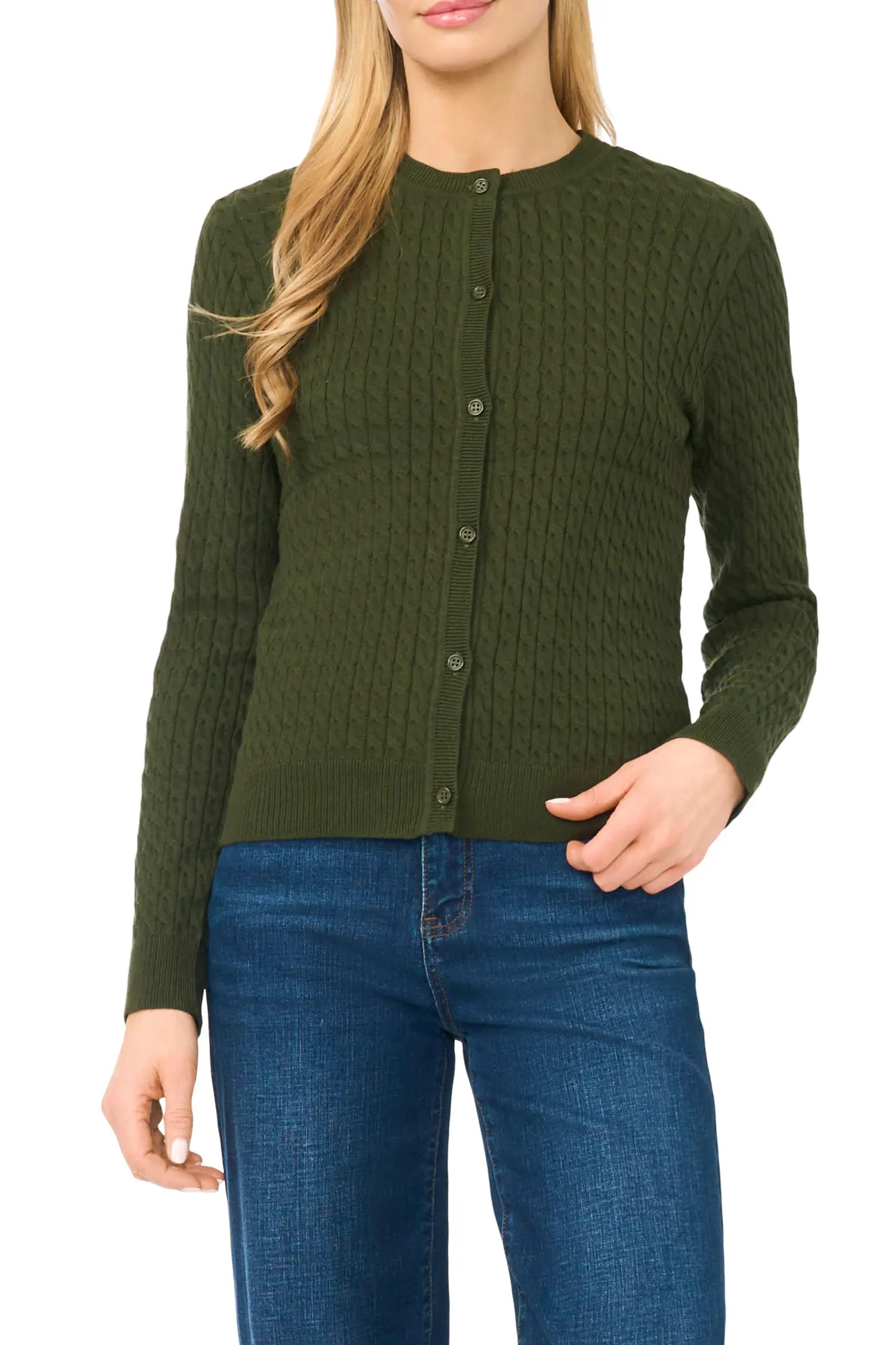 Cable Stitch Cotton Cardigan (Women) | Nordstrom | Nordstrom