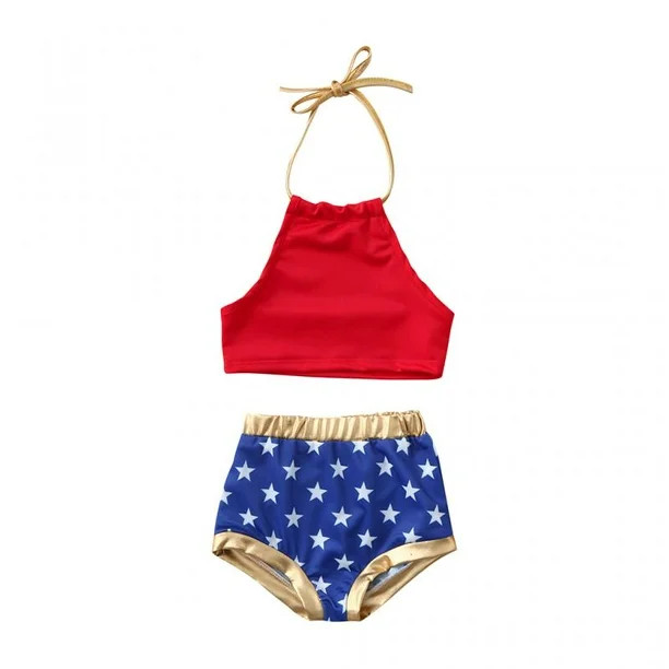 Kids Baby Girl Summer Bikini Set Sling Backless Swimwear Swimsuit Bathing Suit - Walmart.com | Walmart (US)