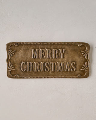 Antique-Inspired Merry Christmas Plaque | Magnolia