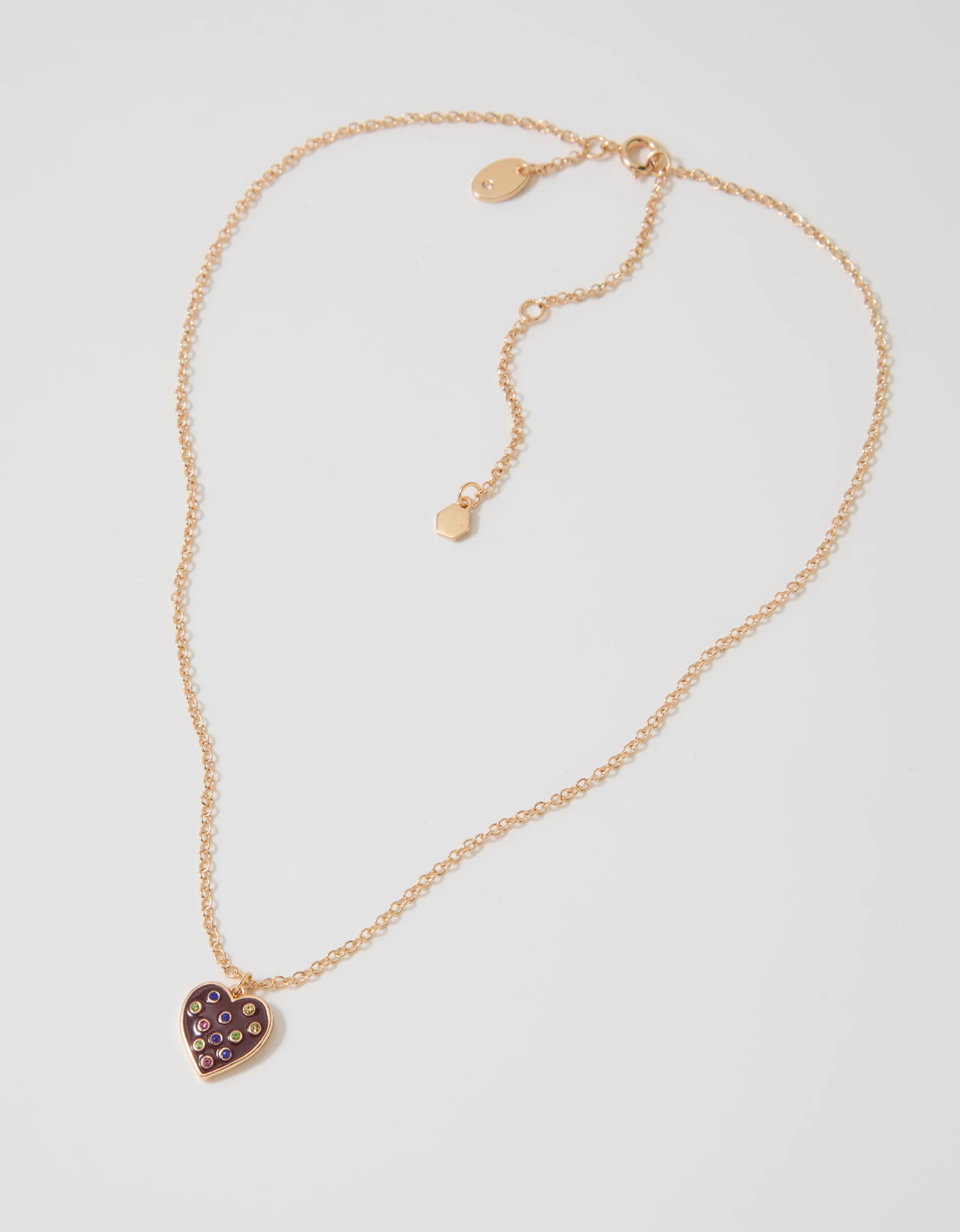 Aerie Enamel Heart Necklace | Aerie
