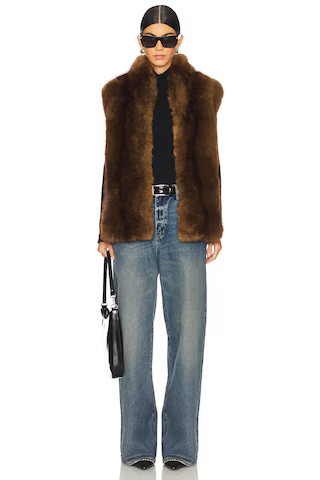 Laila Mink Vest | Revolve Clothing (Global)