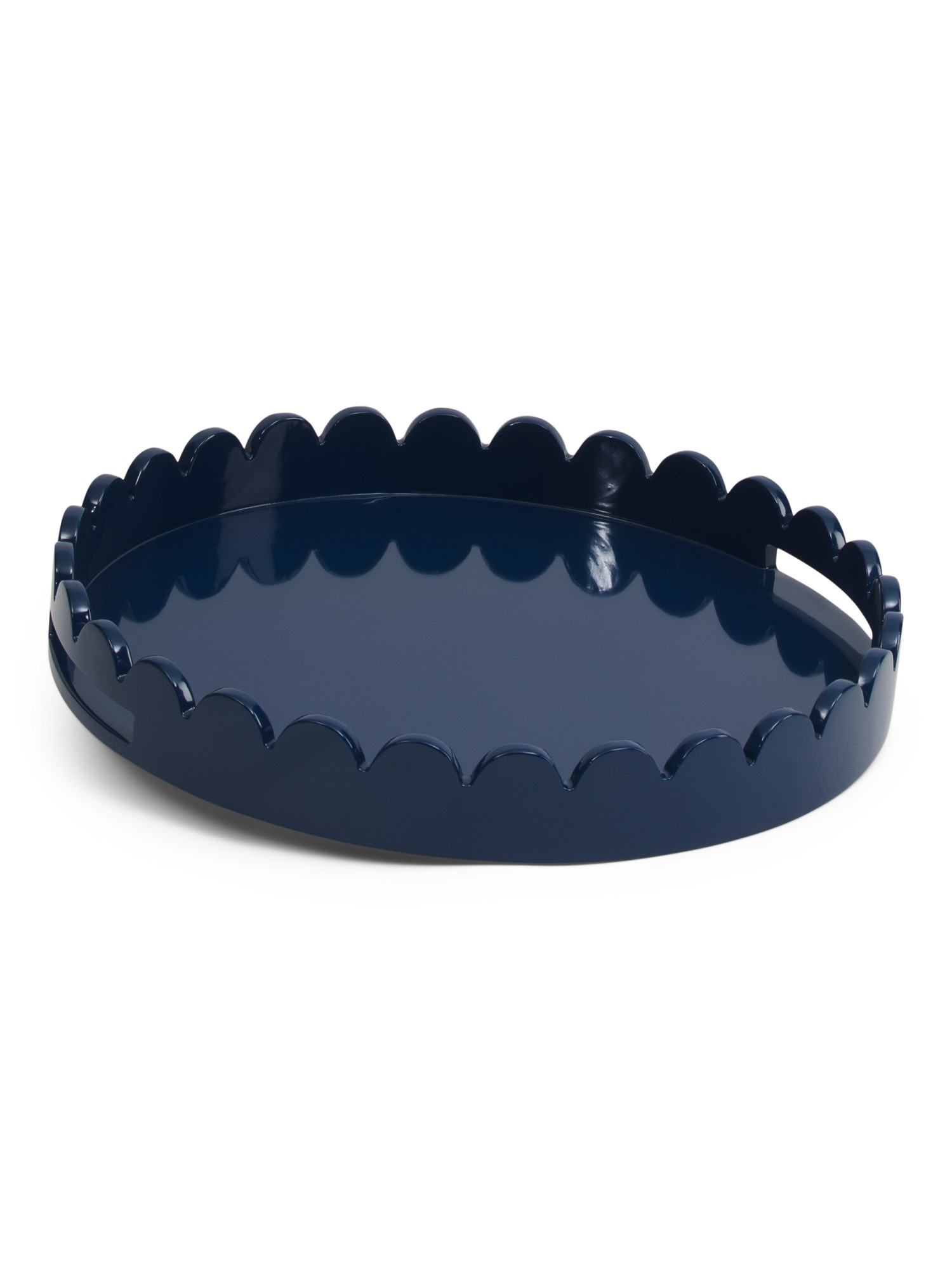 20in Round Scalloped Riviera Tray | TJ Maxx