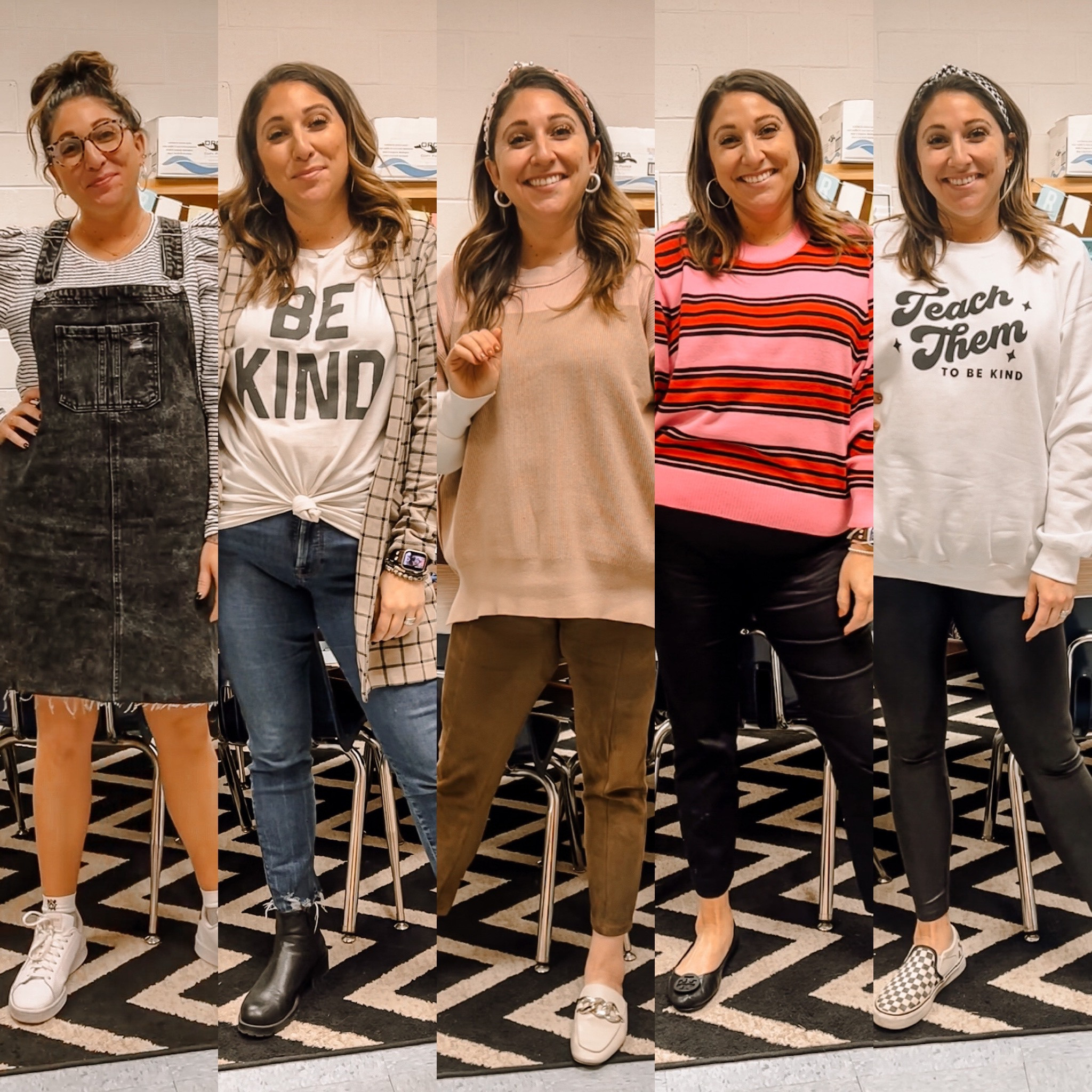 Teacher outfits of the week (sizing from left to right) 
Top L / Jumper XL / Tee L / Coatigan L / Jeans 15 / Sweater L / Leggings L / Sweater XL (hm - not currently online) / pants 14 / sweatshirt L / leggings XL 

#LTKcurves #LTKworkwear #LTKstyletip