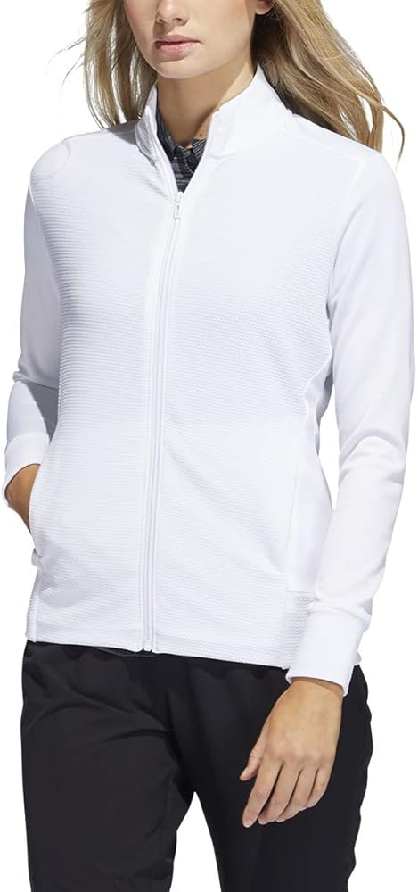adidas Women's Textured Full-Zip Jacket | Amazon (US)