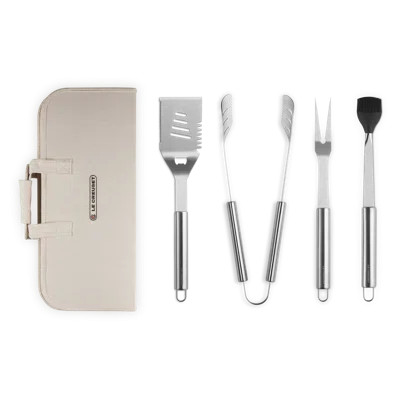 Le Creuset Alpine Outdoor Stainless Steel 5-Piece Grilling Tools Set | Wayfair North America