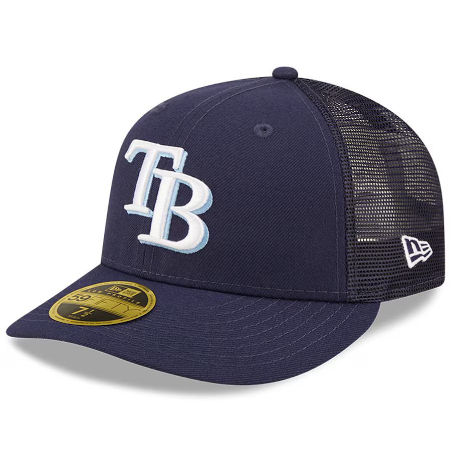 Tampa Bay Rays New Era Authentic Collection Mesh Back Low Profile 59FIFTY Fitted Hat - Navy | Lids