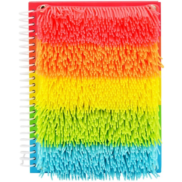 Pen+Gear Journal, 6"x8", 160 Lined Pages, Rainbow Tactile Cover, Spiral Bound | Walmart (US)
