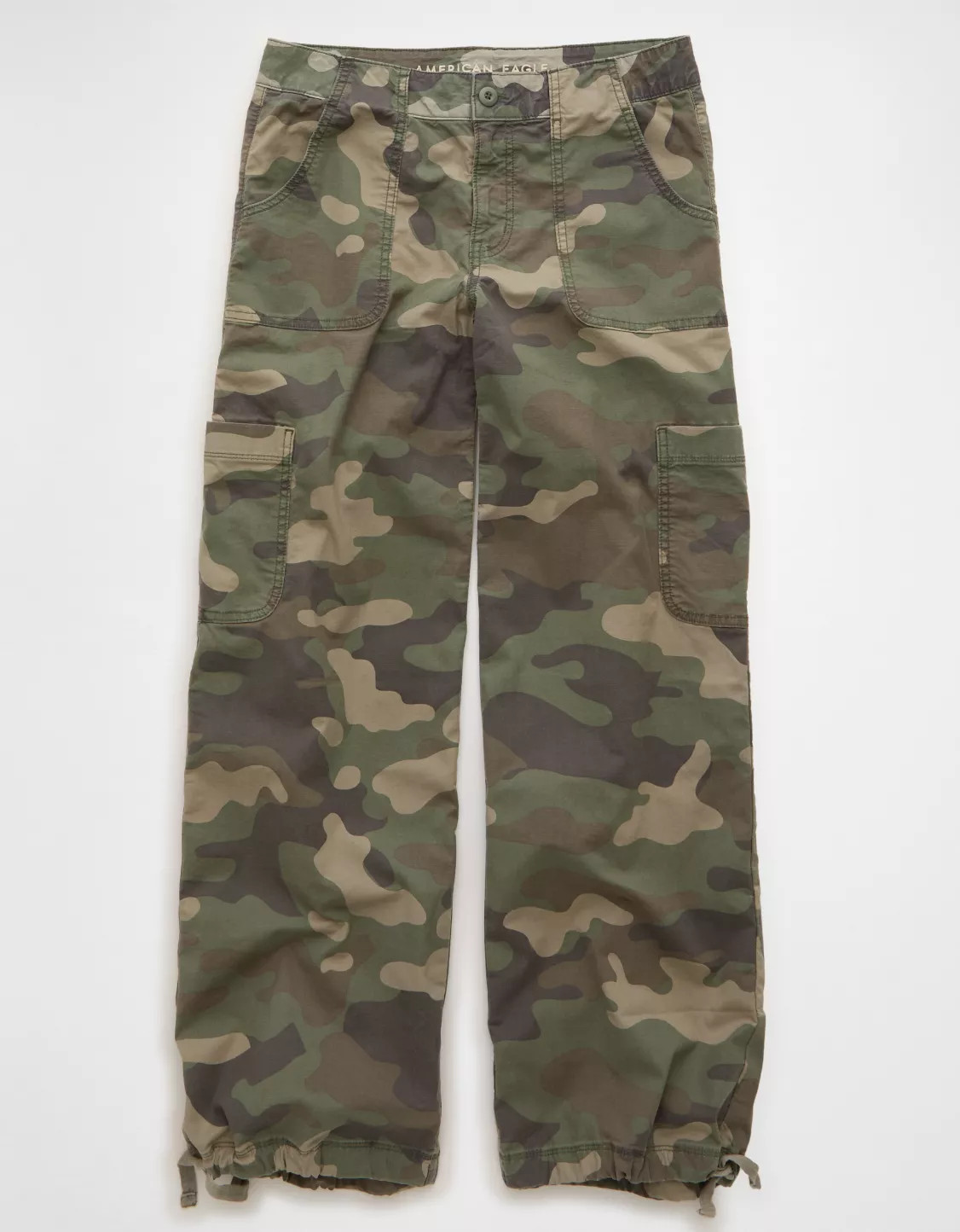 AE Camo Mid-Rise Wide-Leg Pant | American Eagle Outfitters (US & CA)