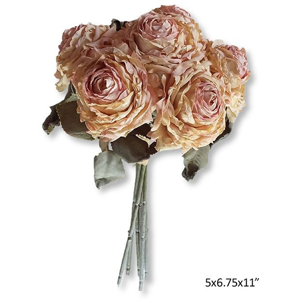 Blush French Rose Bouquet Set of 2 | Antique Farm House