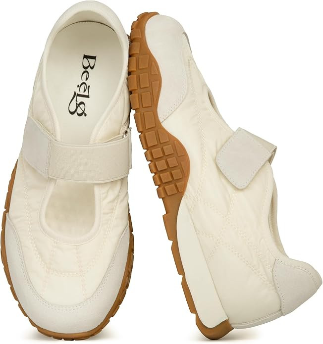 Women's Mary Jane Sneakers Casual Comfortable Walking Shoes with Memory Foam Insole Ballet Trendy... | Amazon (US)