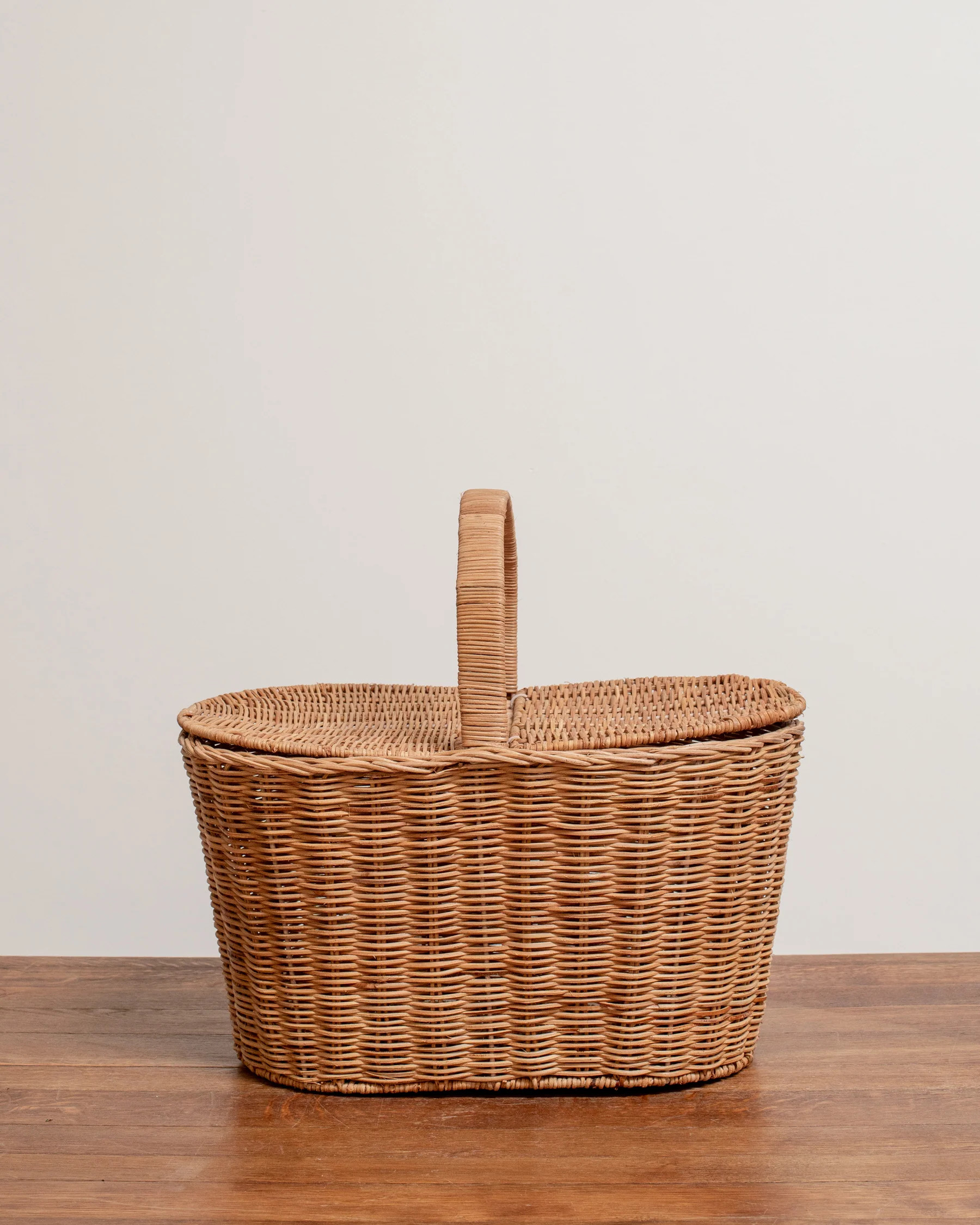 Anouk Rattan Picnic Basket | The Vintage Rug Shop