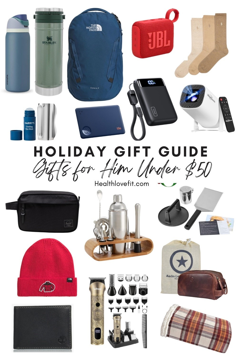 More holiday and Christmas gift ideas for him under $50! 

My personal picks are the mini projector, north face jacket, and bar set. But I think all of these gifts are practical and useful for him. Great items for those who also love to travel: portable battery, leather toiletry bags, and water bottles. 

Tags: holiday gift guide for him under $50, Christmas gift ideas for him under $50, Christmas gifts for dad, Christmas gifts for him, holiday gift ideas for him

#LTKHoliday #LTKMens #LTKSeasonal
