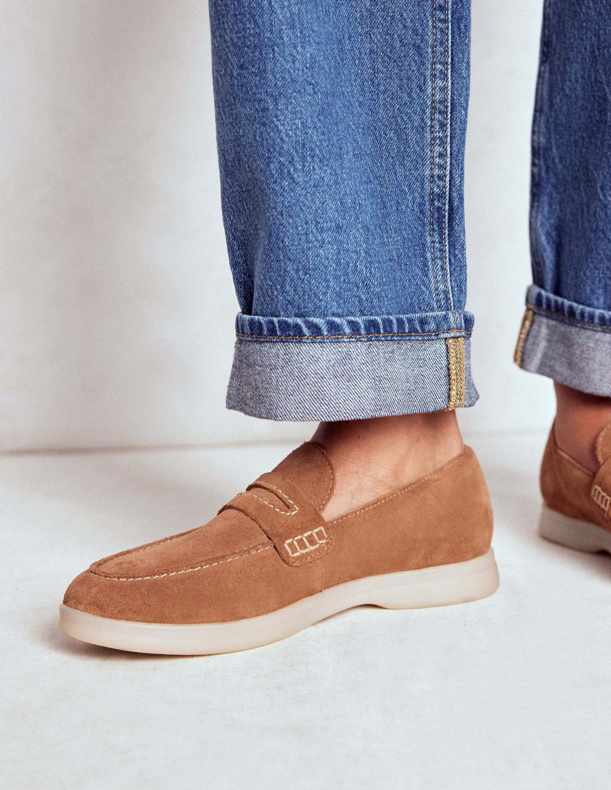 Easy soft loafers-Tan | Boden UK