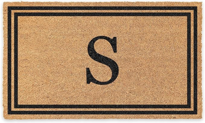 COCO MATS 'N MORE Personalized Doormat Double Bordered Vinyl Backing | Amazon (US)