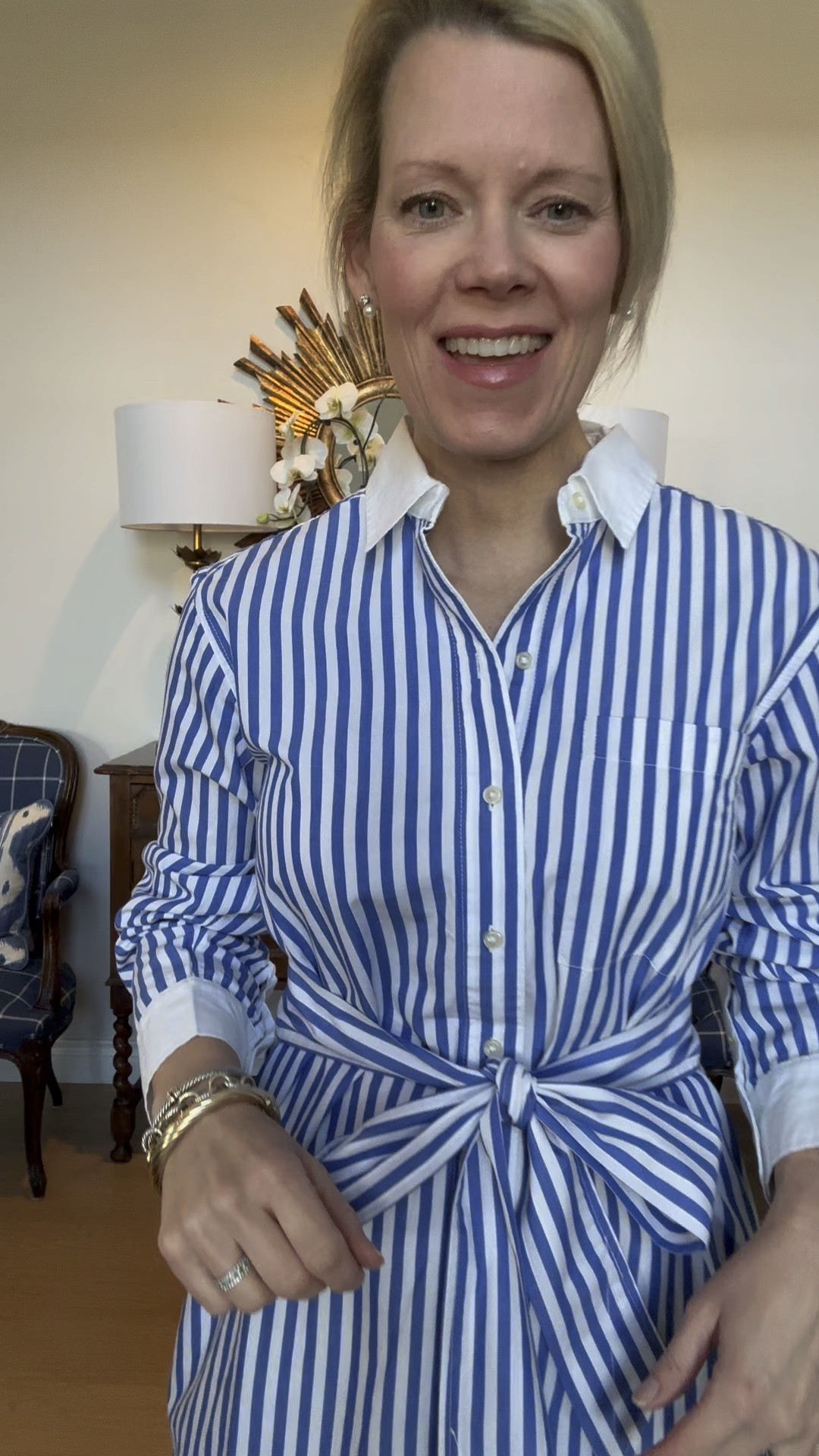 Cutest button down blue and white dress!!  Amazing price. I am in between a S and XS and decided on the XS. Love the white cuffs and collar💙🤍

Dresses. Blue and white. Spring dresses. Work dress.

#LTKSeasonal #LTKfindsunder50 #LTKstyletip