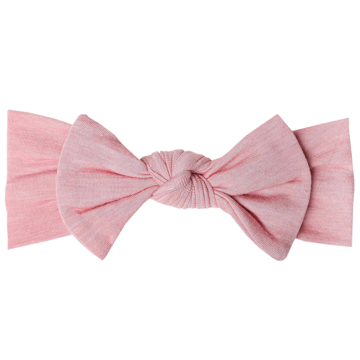 Copper Pearl Baby Stretchy Soft Knit Headband Bow Darling | Amazon (US)