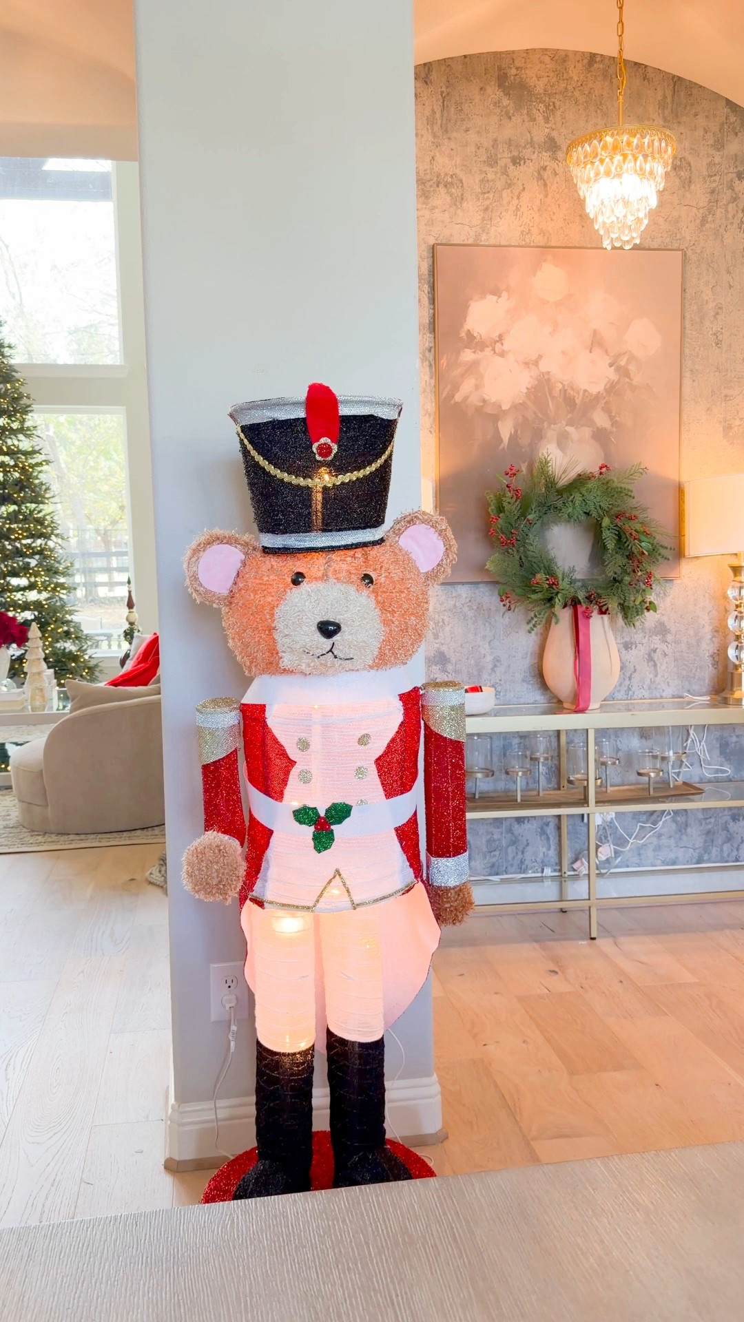 Cutest bear 🐻 nutcracker from @walmart #walmart #walmarthome 