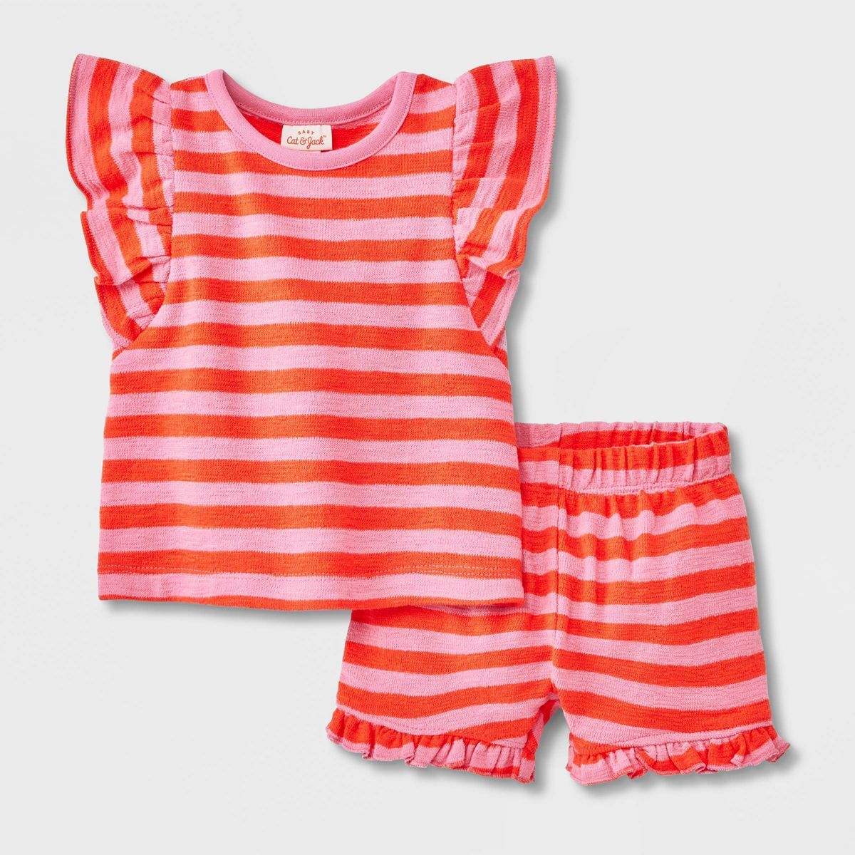 Baby Girls' Ruffle Top & Bottom Set - Cat & Jack™ | Target