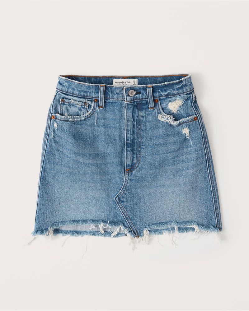 Denim Mini Skirt | Abercrombie & Fitch (US)