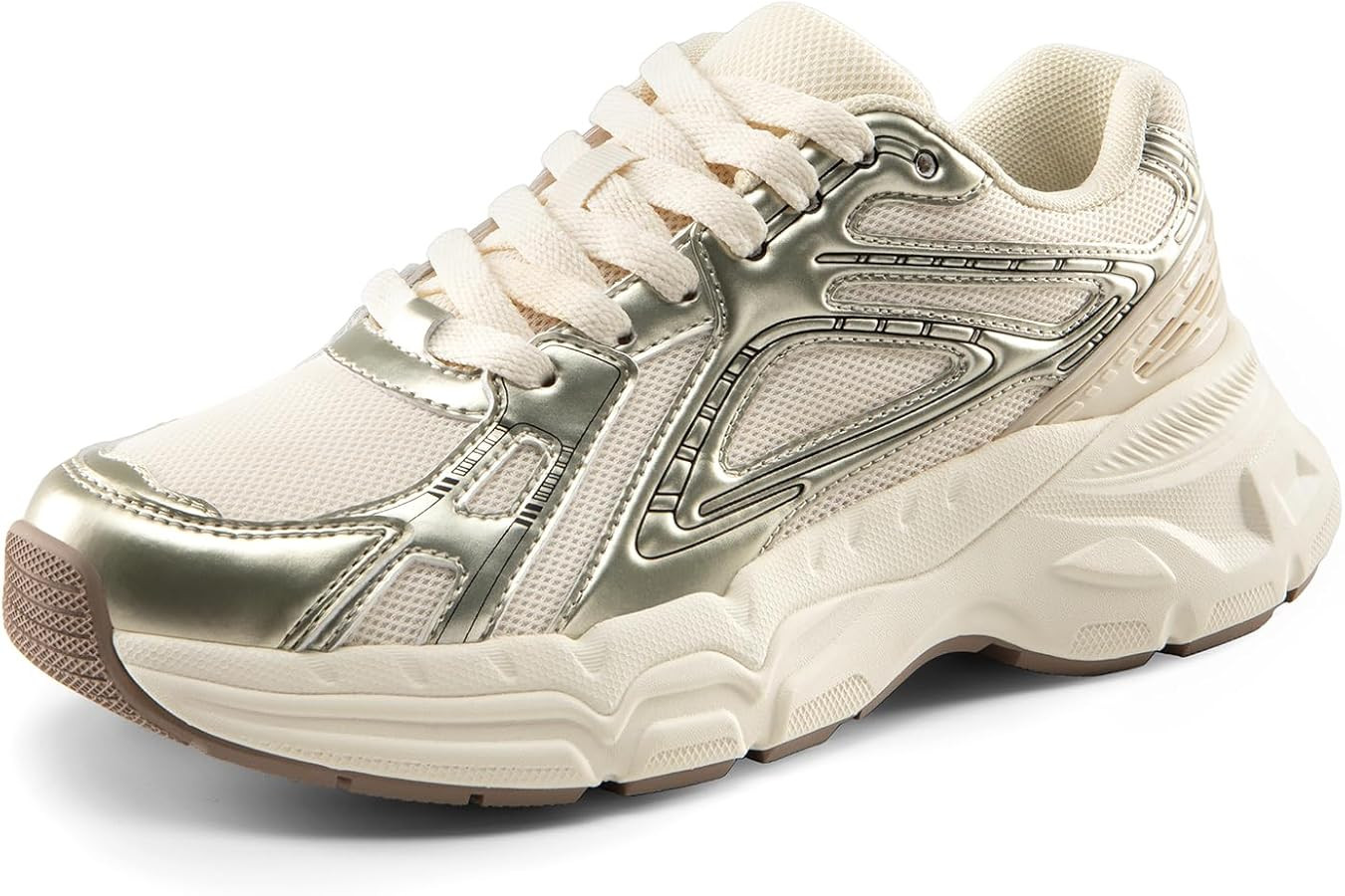 DREAM PAIRS Women's Platform Chunky Liv Fashion Sneakers Walking Lace-Up Comfortable Y2K-Style Sn... | Amazon (US)