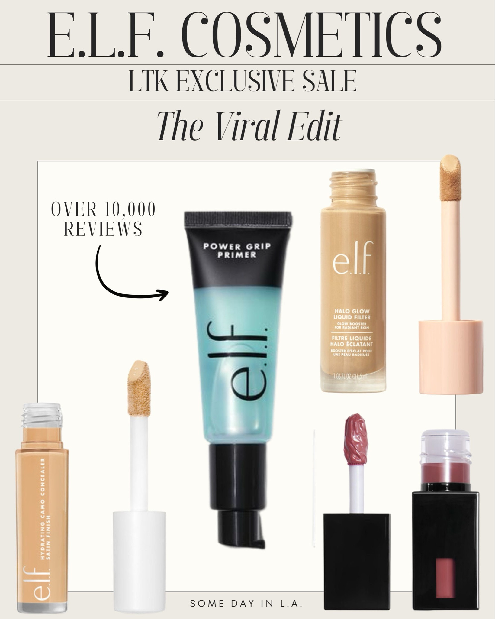 VIRAL ~ VIRAL ~ VIRAL ~ VIRAL
Don’t miss out trying these wildly popular, super highly rated products during the LTKxelfCosmetics Exclusive Sale!! 💋💋💋💋💋💋💋💋

#LTKxelfCosmetics #LTKBeauty #LTKSaleAlert