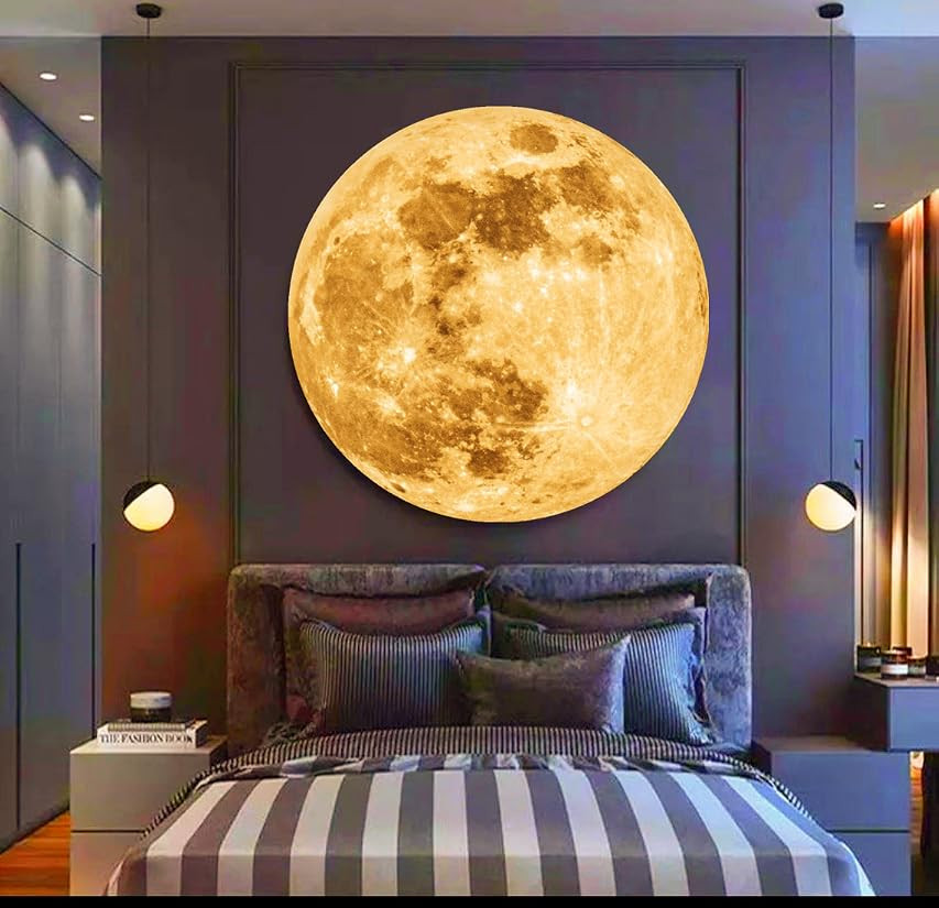 Moon Projector Night Light,360 Degree Moon Projection Light USB Powered Lighting,Led Moon Light Phot | Amazon (US)