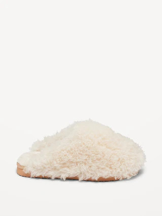 Faux-Fur Mule Slippers for Women (Partially Plant Based) | Old Navy (US)