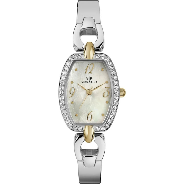 Viewpoint by Timex Women's 25mm Mother-of-Pearl Dial Watch – Silver-Tone Bracelet | Walmart (US)