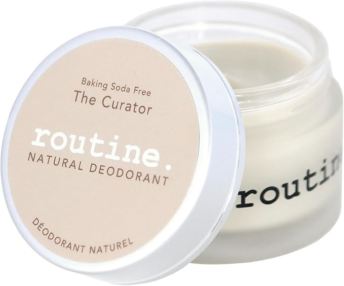 Routine. Natural Beauty | Natural Deodorant Jar | The Curator (Baking Soda Free, Eucalyptus, Gera... | Amazon (CA)