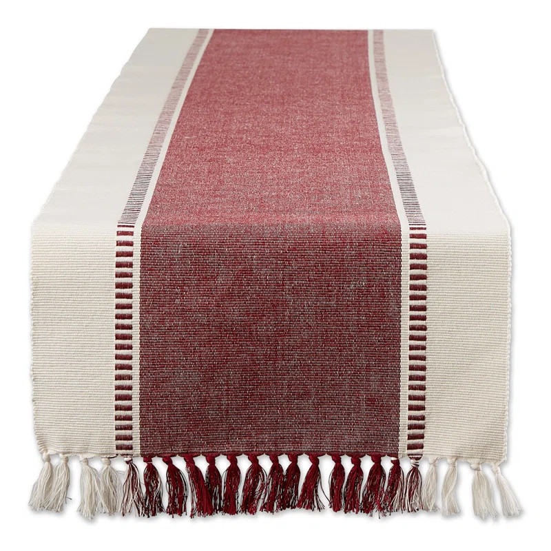 Kizer Striped 100% Cotton Table Runner | Wayfair North America