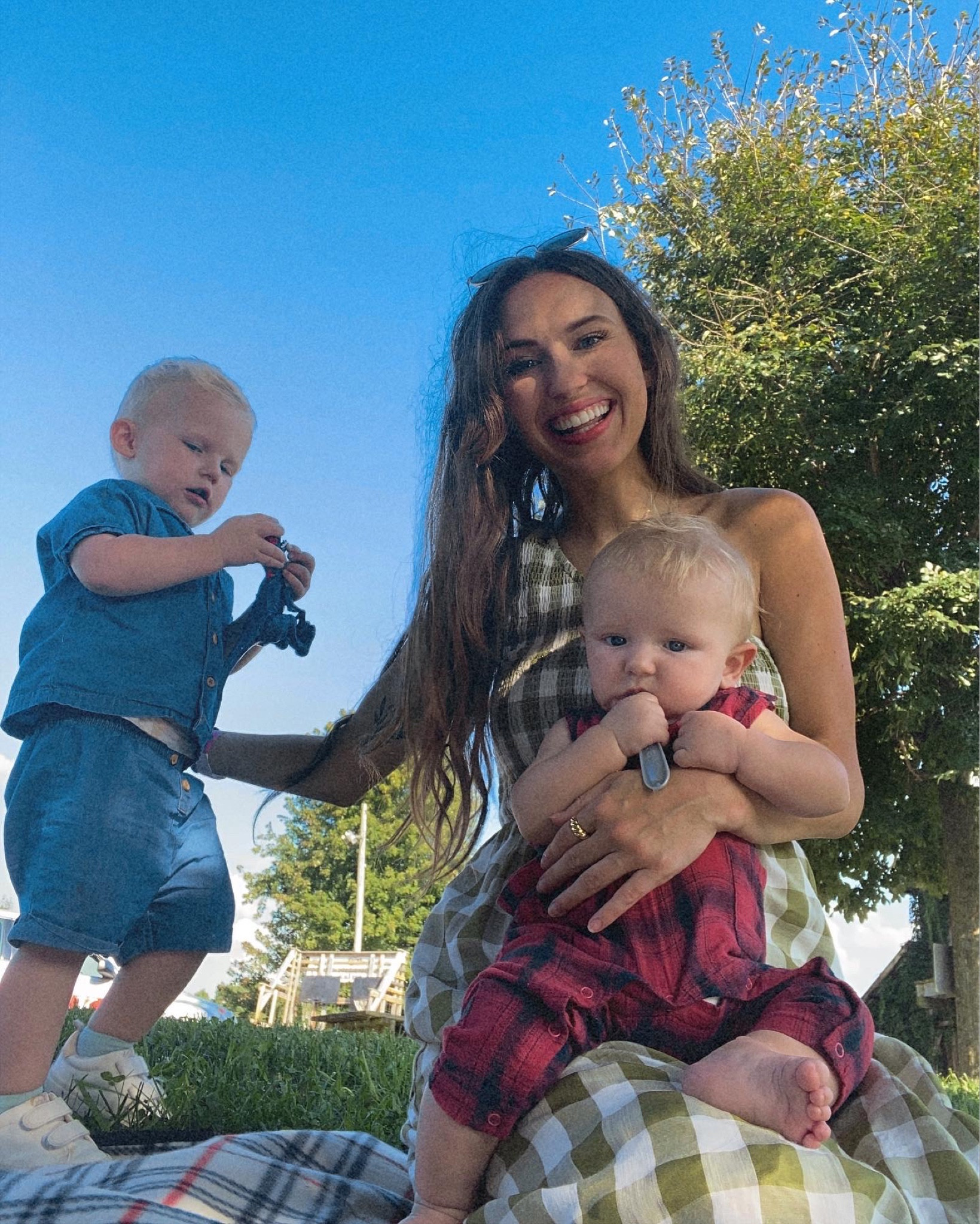 fall dress, gingham dress, denim set, denim baby outfit, winery outfit, fall family outfits 

#LTKSeasonal #LTKkids #LTKfamily