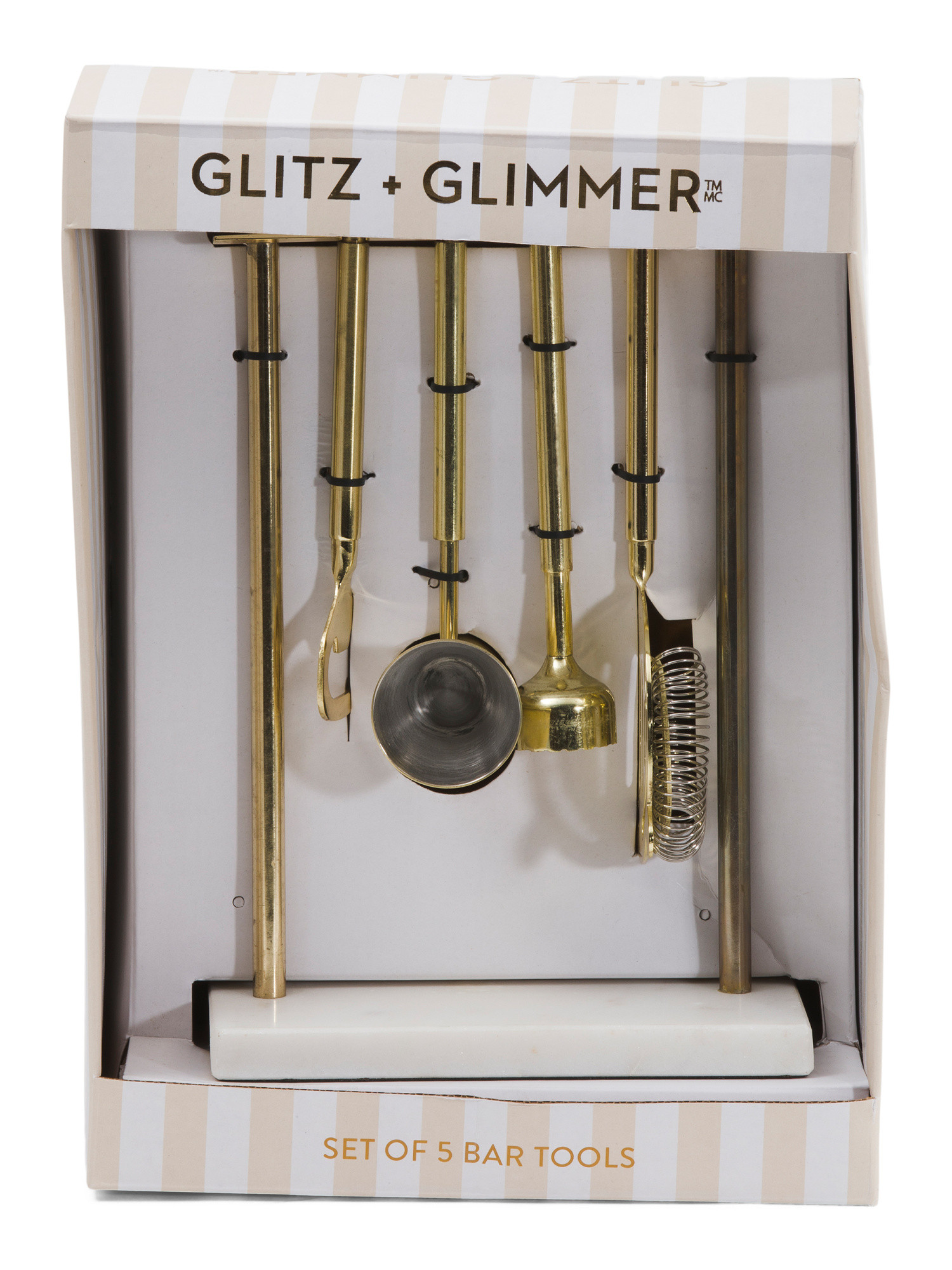 5pc Stainless Steel Bar Tool Set | TJ Maxx