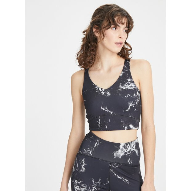 Buy Active Mono Marble Crop Top M | Camisoles and vests | Tu | Tu Clothing