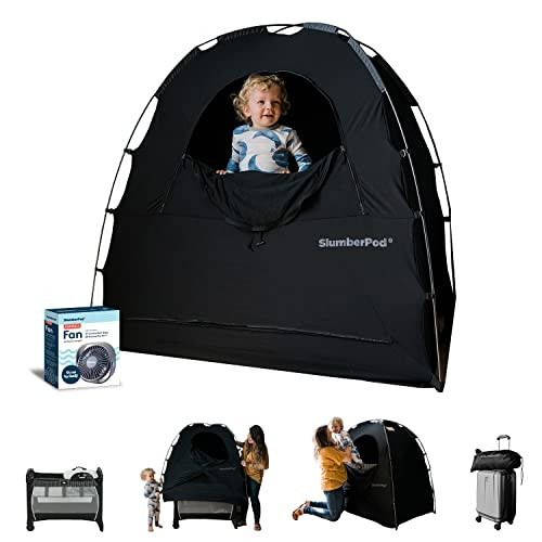 SlumberPod with Fan The Original Blackout Sleep Tent Travel Essential for Baby and Toddlers, Mini... | Amazon (US)