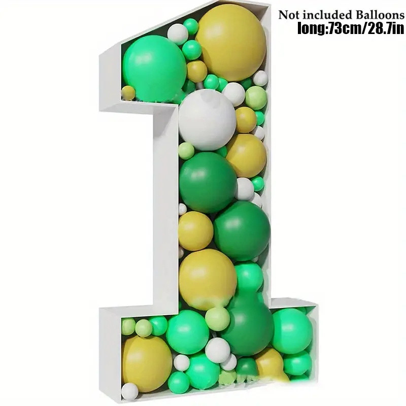 Giant Balloon Number Foam Filled Box, 28.74" Tall, Durable PS Material, for Birthday Party D... | Temu Affiliate Program