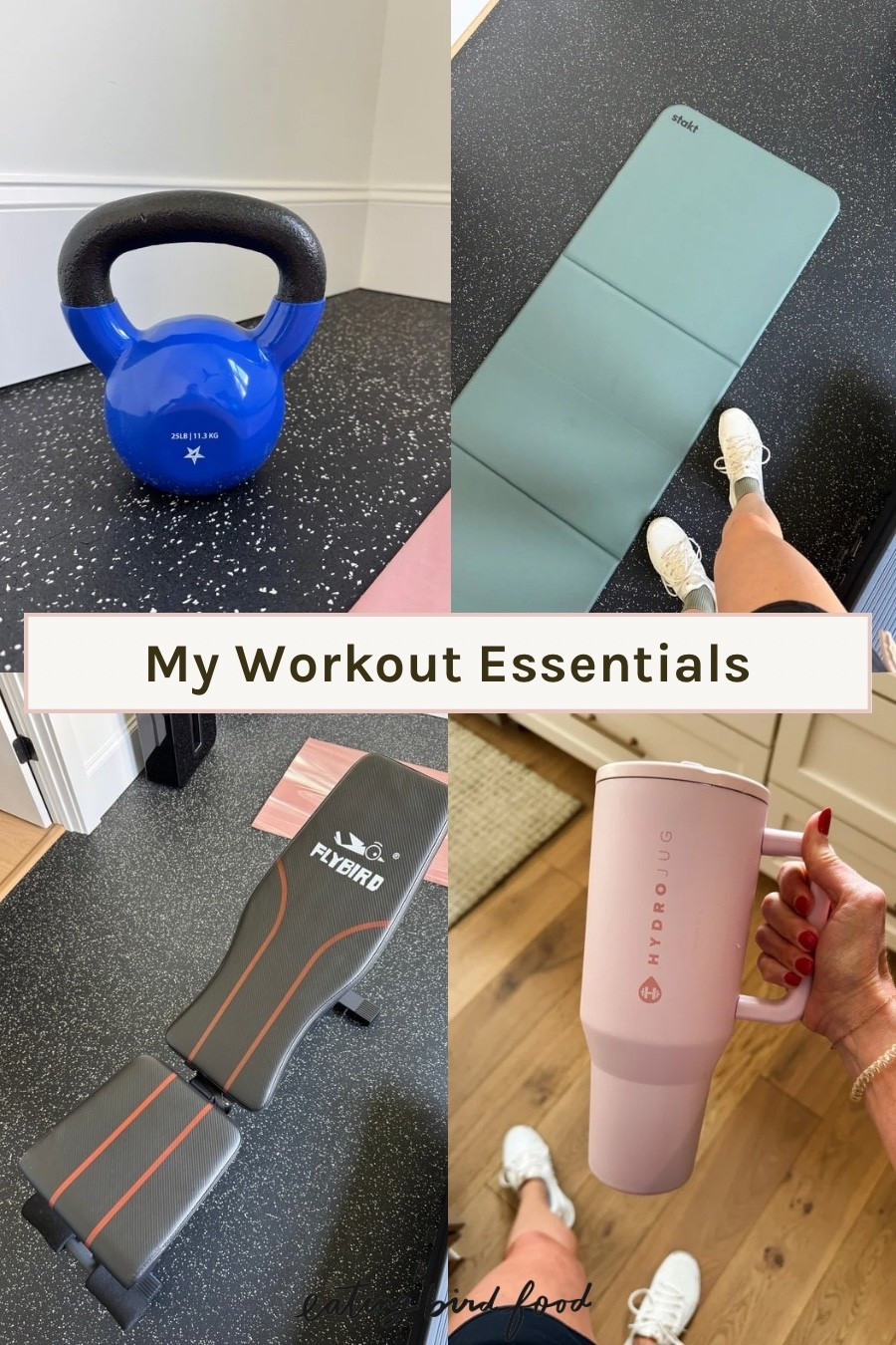 My workout essentials! 

Amazon | Kettlebell | Stakt Mat | Hydrojug | Workout bench 

#LTKfitnessgoals #LTKActive