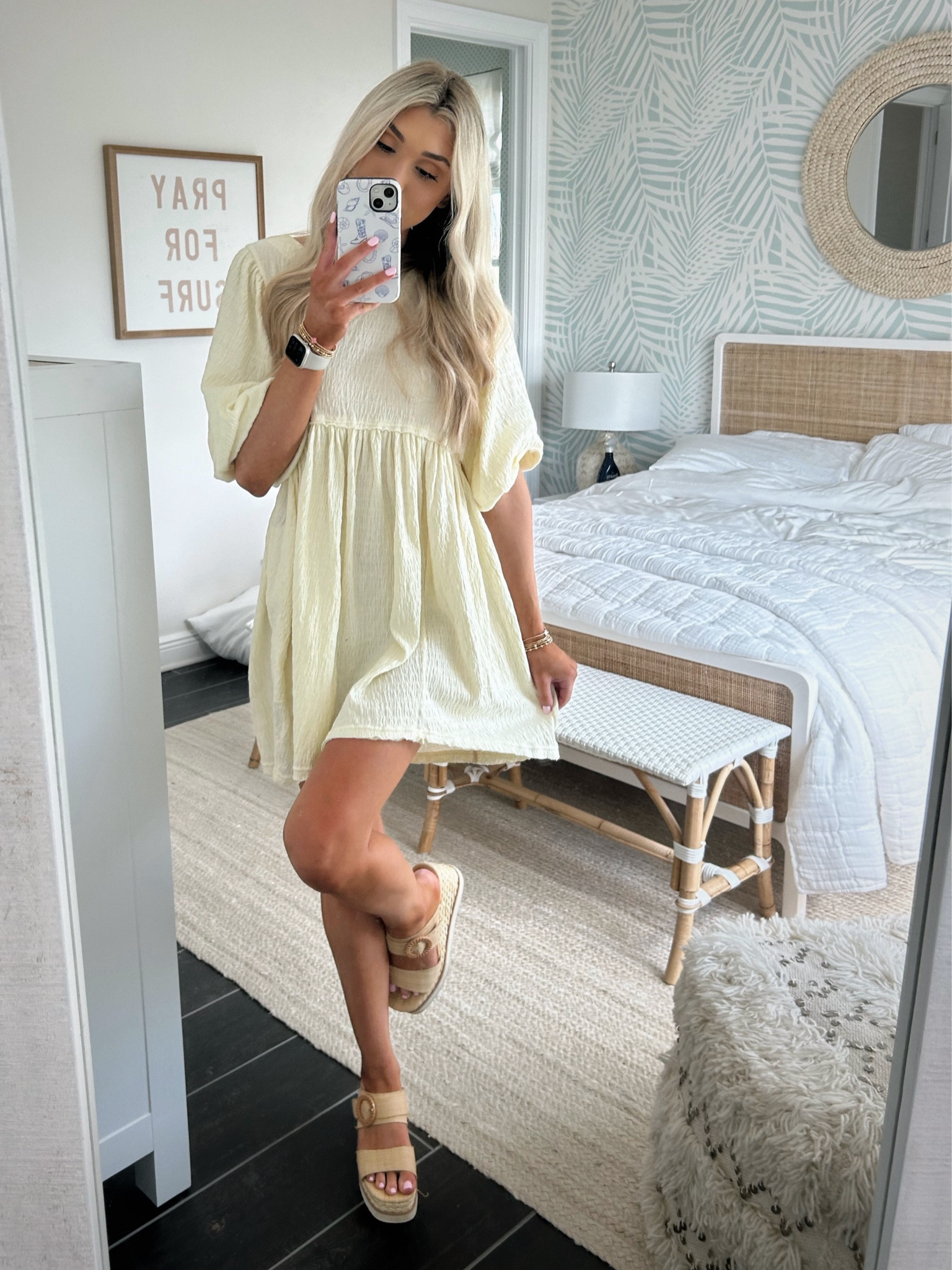 Church OOTD!🤍🌼💒💫 I love this pastel sundress especially for spring! Wearing a size XS- I will say it is supposed to look a little oversized:) 

#LTKSeasonal #LTKstyletip #LTKbeauty