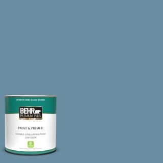 1 qt. #PPU14-04 French Court Semi-Gloss Enamel Low Odor Interior Paint & Primer | The Home Depot