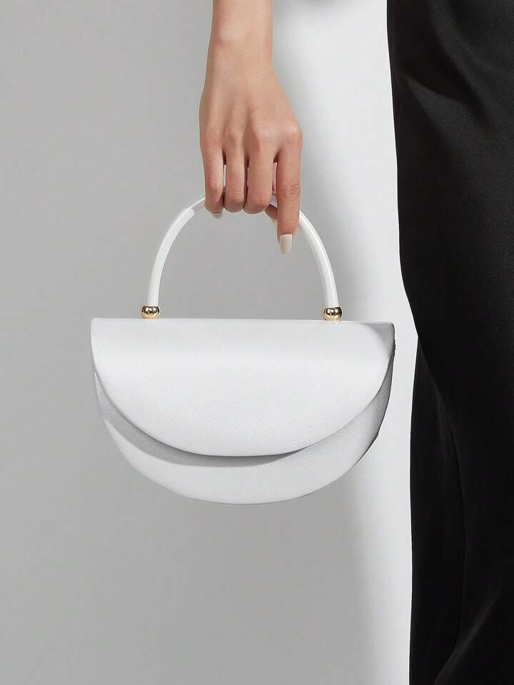 Elegante Damen-Handtasche, minimalistisches Design Clutch Tasche mit Kette, leichte Luxus Party-/... | SHEIN