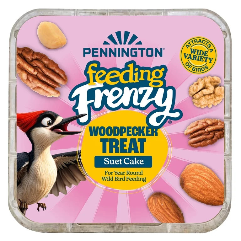 Pennington Feeding Frenzy Woodpecker Suet Treat, Suet Cakes for Wild Birds, 11 oz. Cake, Wild Bir... | Walmart (US)