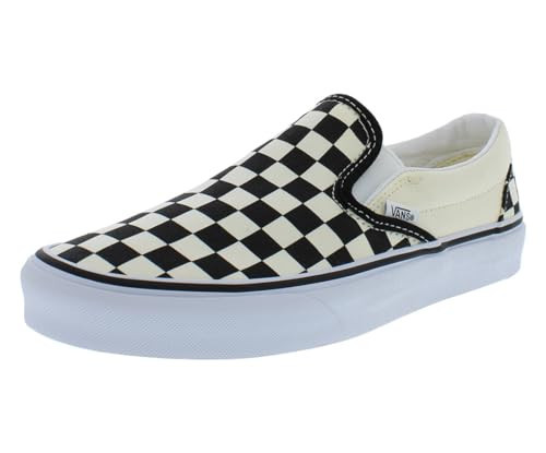 Vans Women's Low-Top, Black Off White Checkerboard, 11/12 UK | Amazon (US)