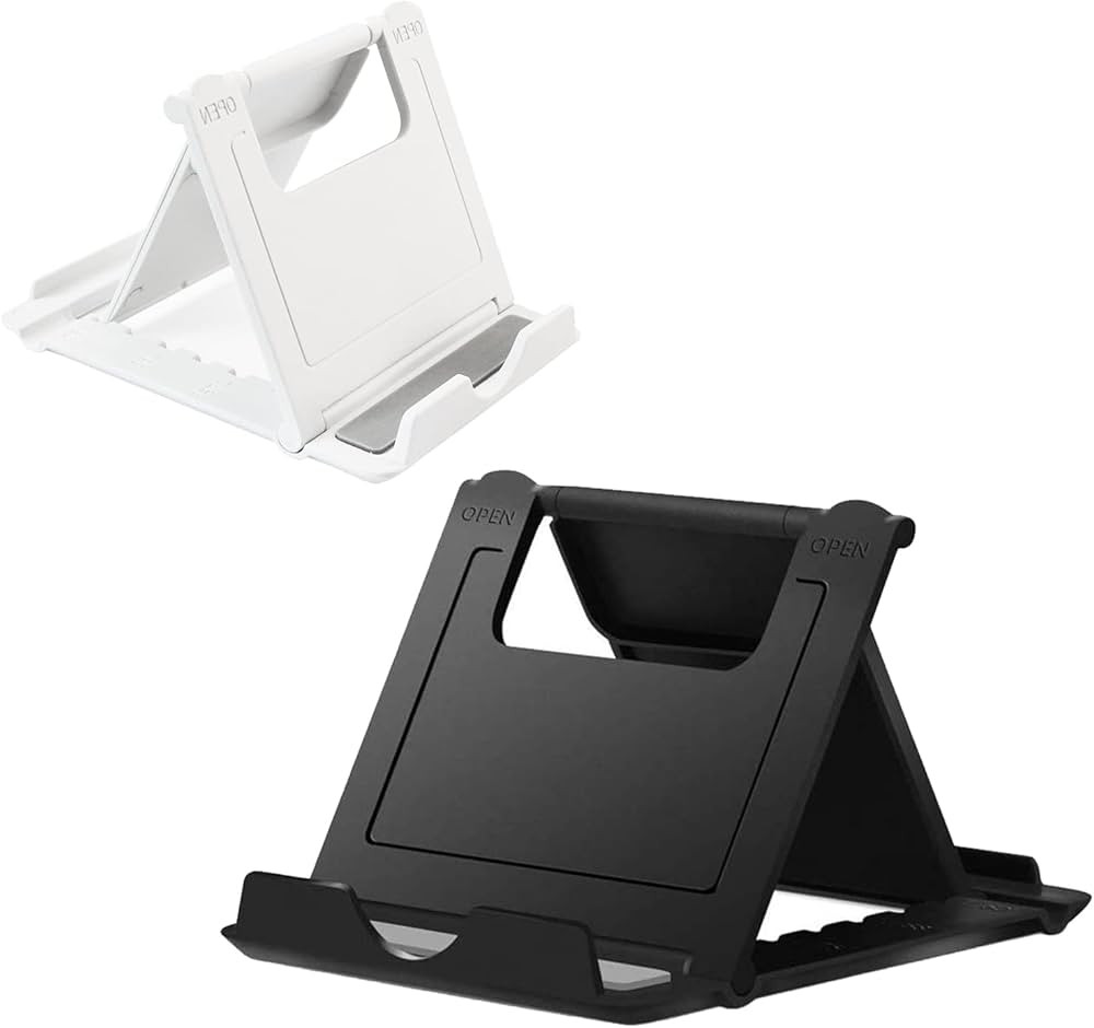 Kemoxan 2 Pack Portable Cell Phone Stand Holder for Desk, Foldable Pocket-Sized Mount, Universal ... | Amazon (US)