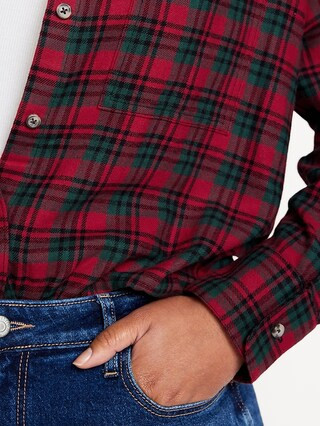 Button-Down Flannel Tunic | Old Navy (US)