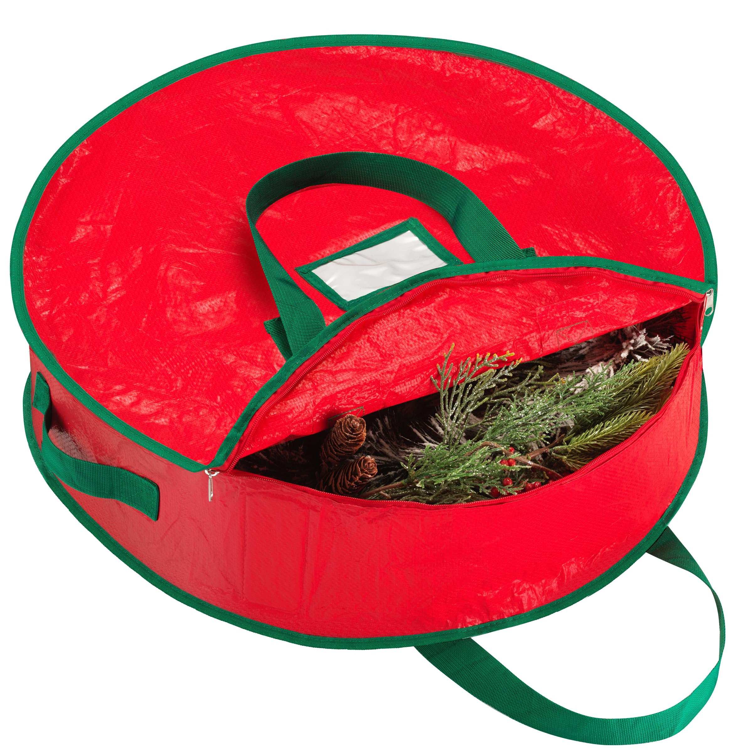 Handy Laundry Christmas Wreath Storage Bag - Durable, Tarp Material, Zipper, Sturdy Carry Handles... | Amazon (US)