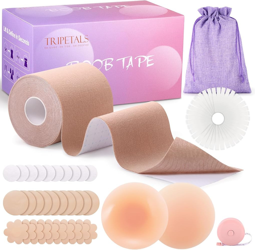 Boob Tape Set Boobietape Klebe BH Bruststraffungsband Push Up Unsichtbarer Halt Brust Tape f\u00f... | Amazon (DE)