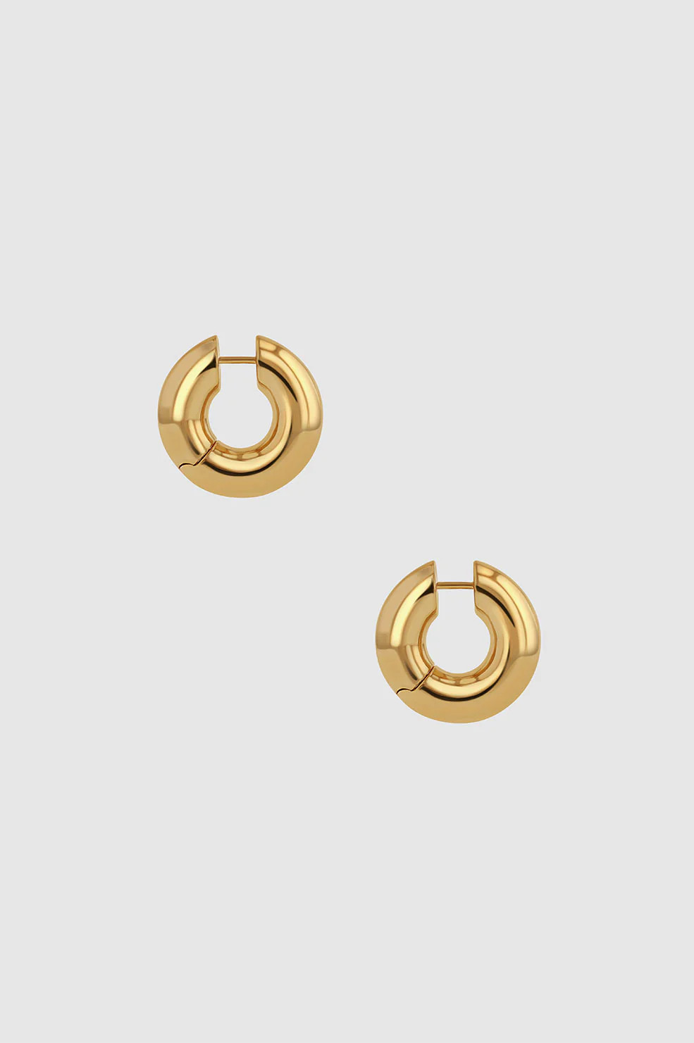 Small Bold Link Hoops | Anine Bing