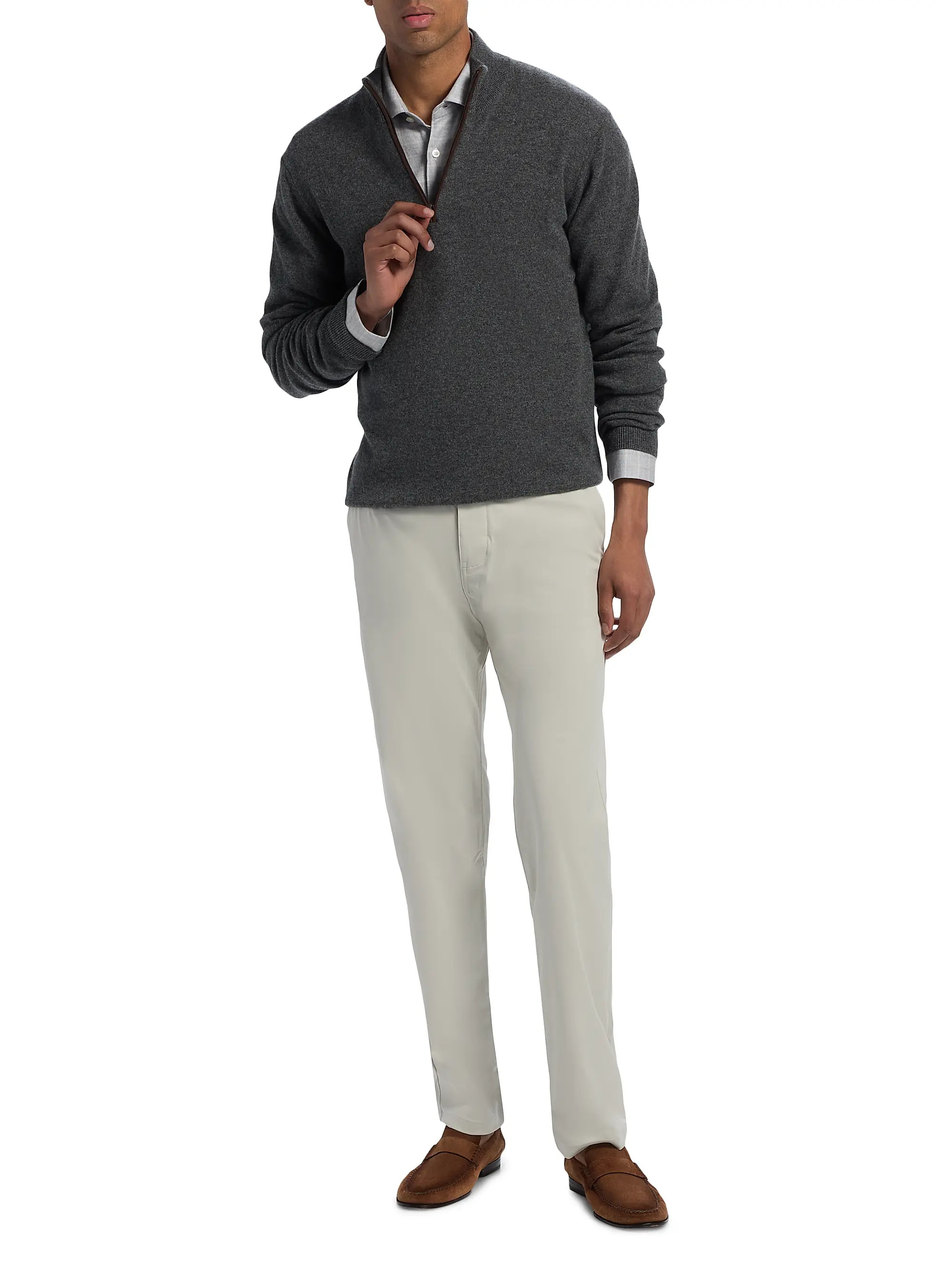 COLLECTION Cashmere Quarter-Zip Sweater | Saks Fifth Avenue