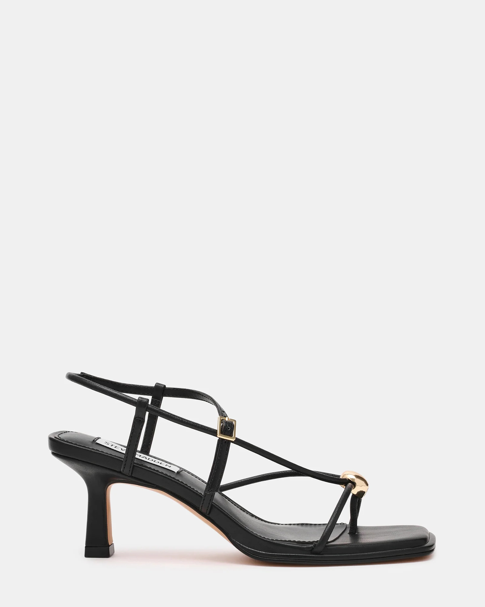 JACKPOTS Black Strappy Kitten Heels | Women's Designer Heels | Steve Madden (Canada)