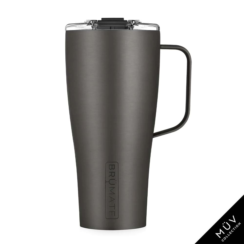 TODDY XL 32oz Insulated Coffee Mug | Black Stainless | BruMate