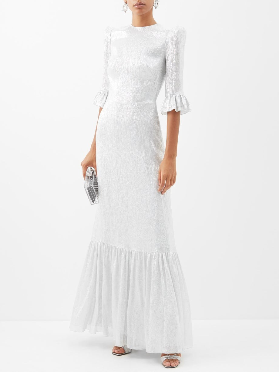 Festival fluted crinkle-lamé gown | The Vampire's Wife | Matches (US)